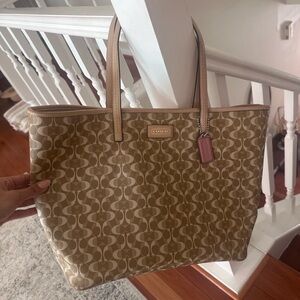 Coach canvas tote
